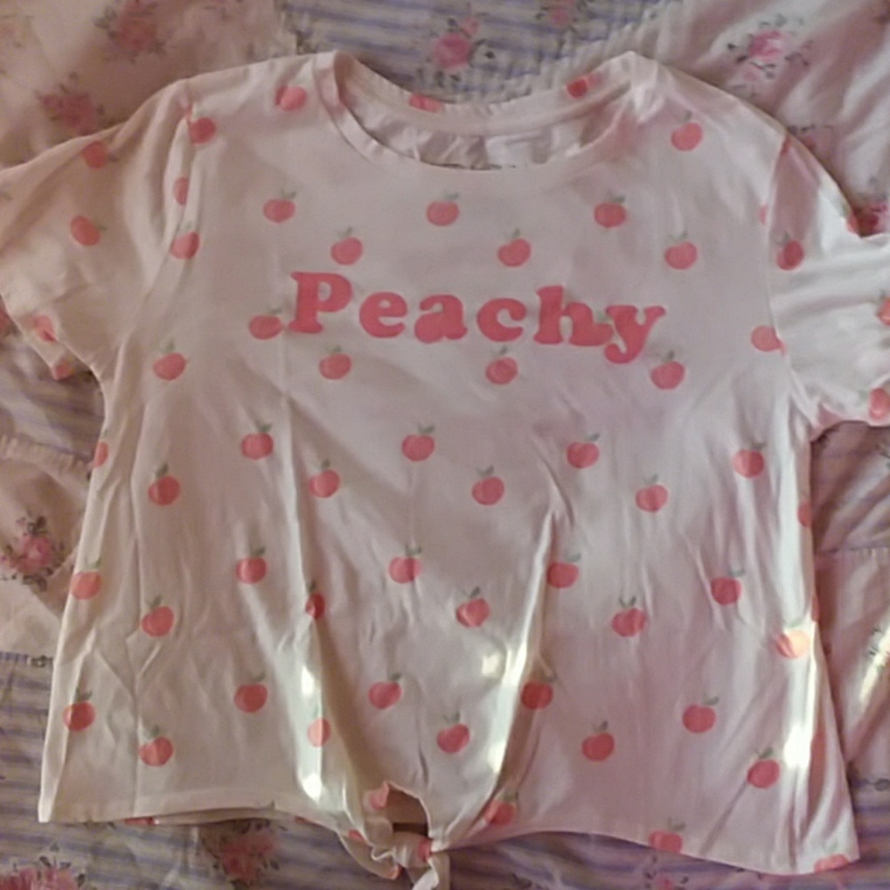 Letter print tee (juniors/girls)